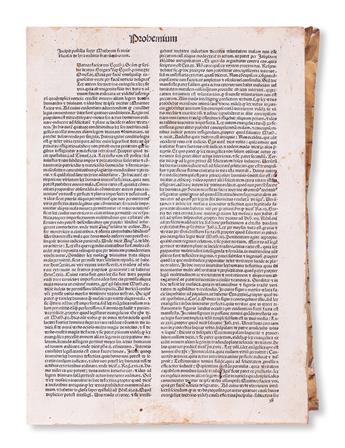 INCUNABULA  BIBLE IN LATIN.  [Biblia cum Postillis Nicolai de Lyra.]  Part 3 (of 3):  New Testament.  1482